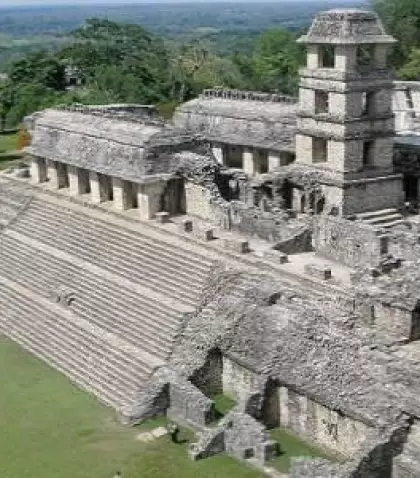 Ruinas de Palenque en Chiapas