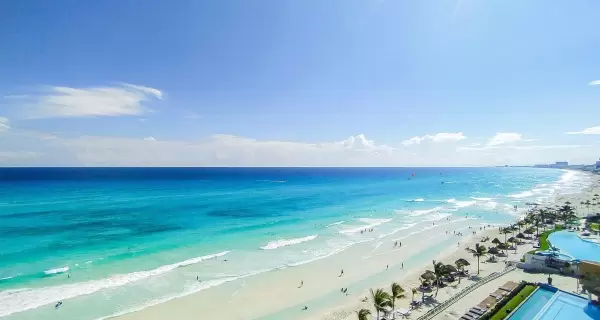Vista paradis�aca de las playas de Canc�n