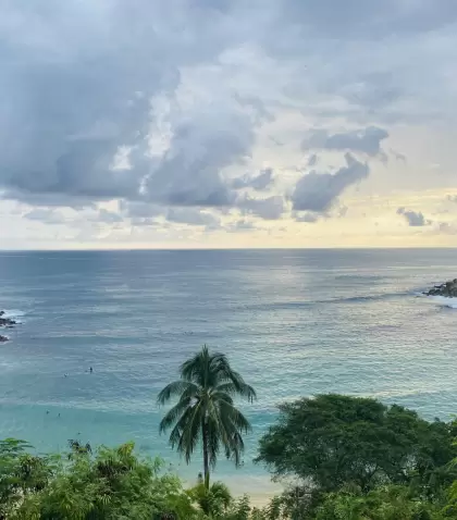 Vista panor�mica de las playas de Puerto Escondido, Oaxaca