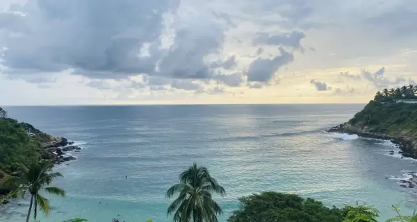 Vista panor�mica de las playas de Puerto Escondido, Oaxaca