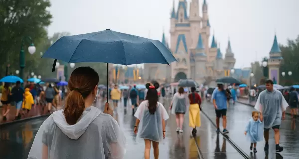 La lluvia no arruina la experiencia en Disney: hay atracciones y shows cubiertos para seguir disfrutando.