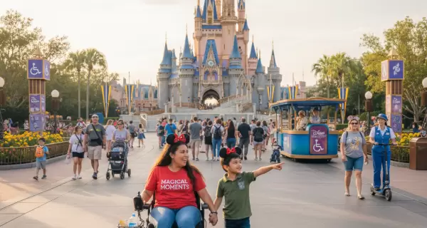 Disney ofrece servicios adaptados para visitantes con movilidad reducida, garantizando una experiencia inclusiva en todos los parques.