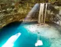 El circuito de Cuzam� permite visitar varios cenotes cerca de M�rida.
