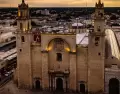 M�rida imperdible al atardecer en la Catedral de San Ildefonso.