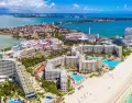 D�nde hospedarse en Canc�n con vista de la zona hotelera y hoteles frente al mar Caribe.