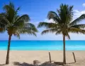 Arena blanca y mar turquesa en Playa Para�so, Tulum.