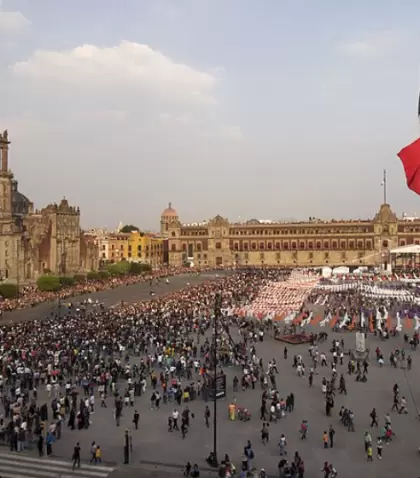 La plaza central de Tlaxcala, coraz�n hist�rico y cultural de la ciudad.