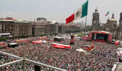 El Z�calo se transforma en un estadio a cielo abierto durante el Copa Mundial del 2026,.