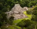 Palenque en mayo: ruinas mayas rodeadas por la selva chiapaneca en su m�ximo esplendor.